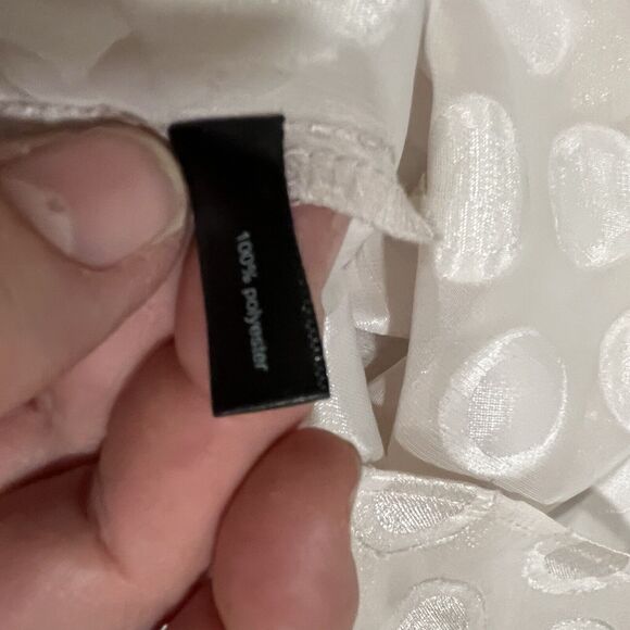 The Limited NWT Women's Polka Dot Tunic Top Shimmer Sheer Ballet Core Pink XS - Picture 11 of 12